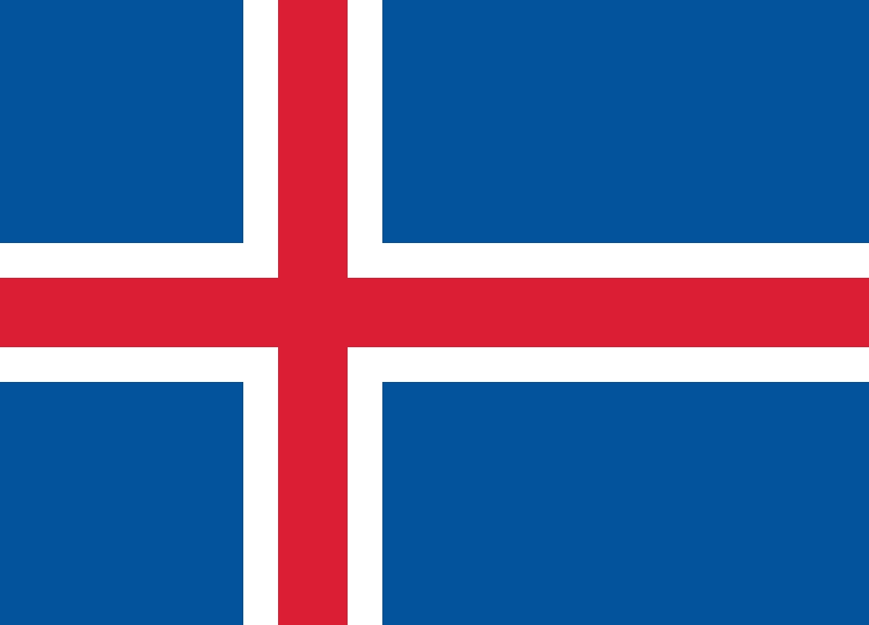 Drapeau du pays : Islande