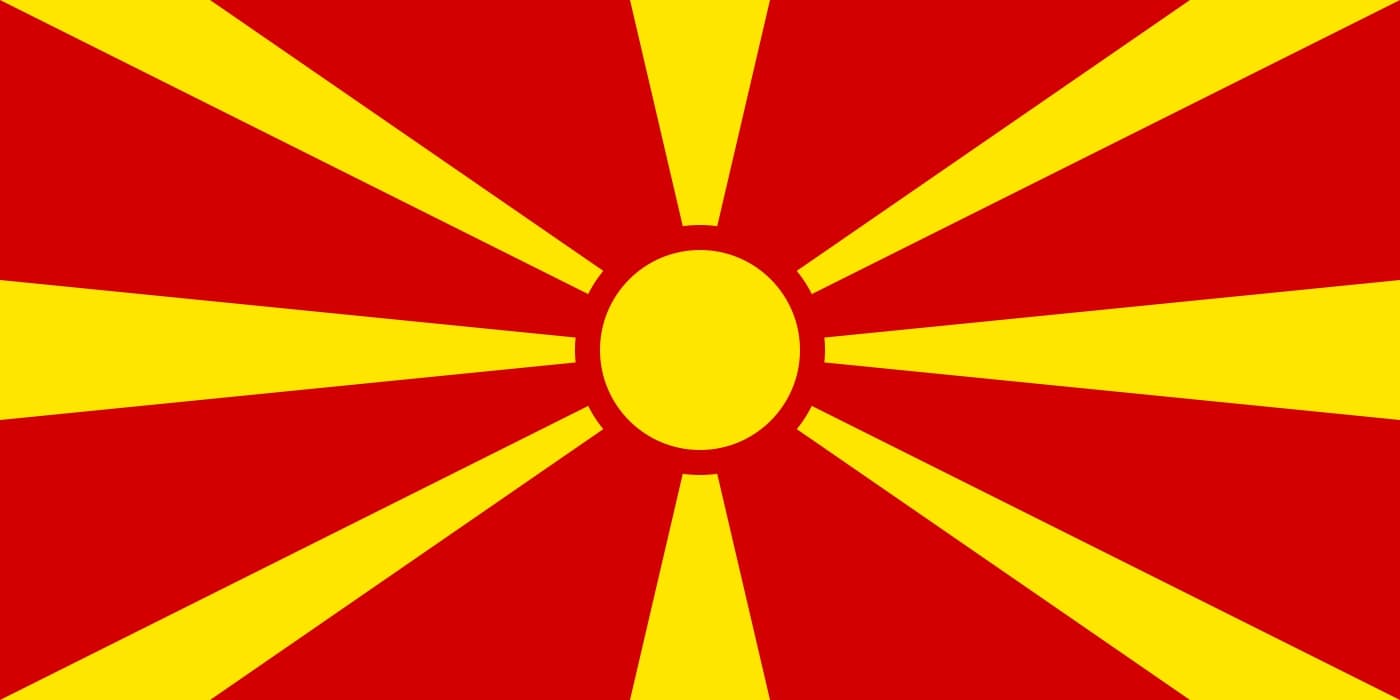 Drapeau du pays : Macédoine